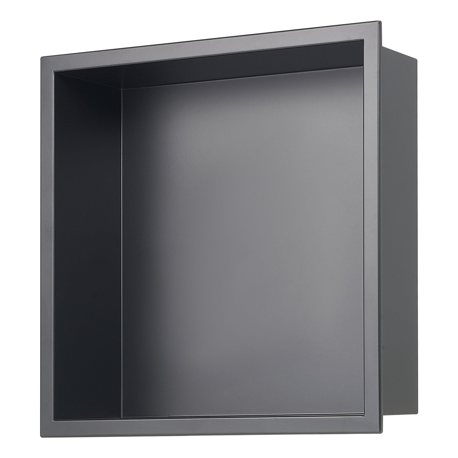 Shower Niche 33x33x10.2cm Recessed Wall Stainless Steel Black Soap Storage