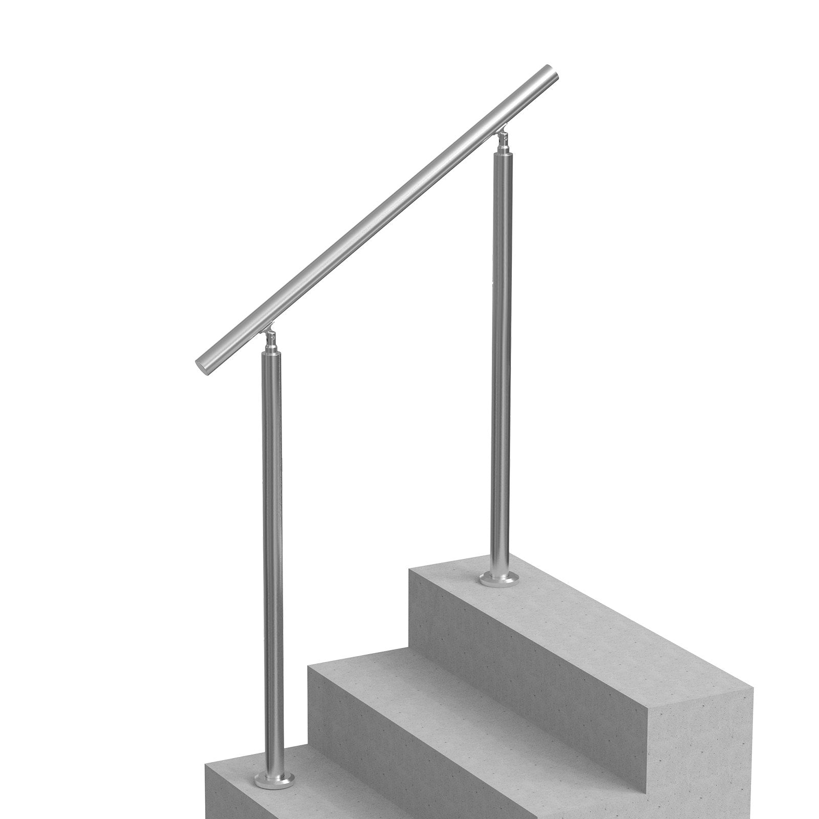 Handrails Outdoor Steps 39.4in Stainless Steel Stair Rail Kit Seniors Deck