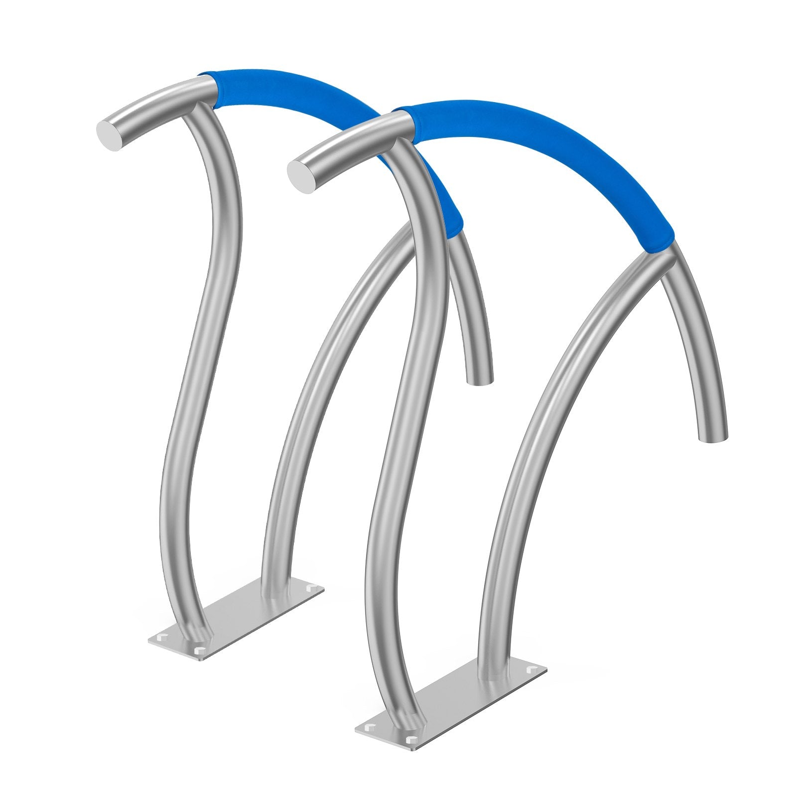 Pool Handrail 2PCS 30x30in Stainless Steel Railing Rust-Proof Grab Bar