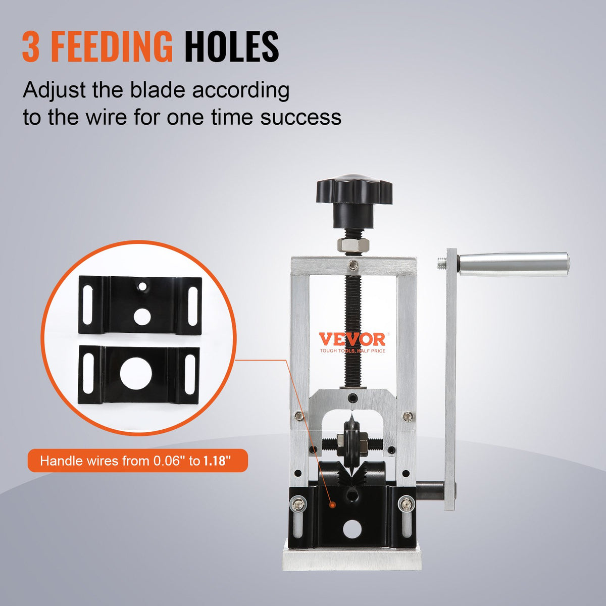 Manual Wire Stripping Machine Copper Stripper 0.06-1.18in Portable Aluminum
