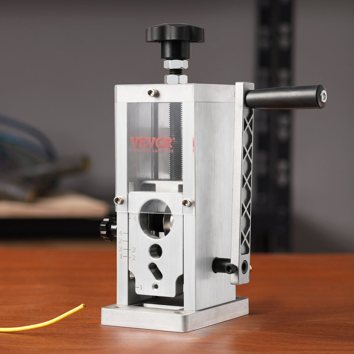 Manual Wire Stripping Machine 0.06-1.57in Portable Copper Stripper with Crank