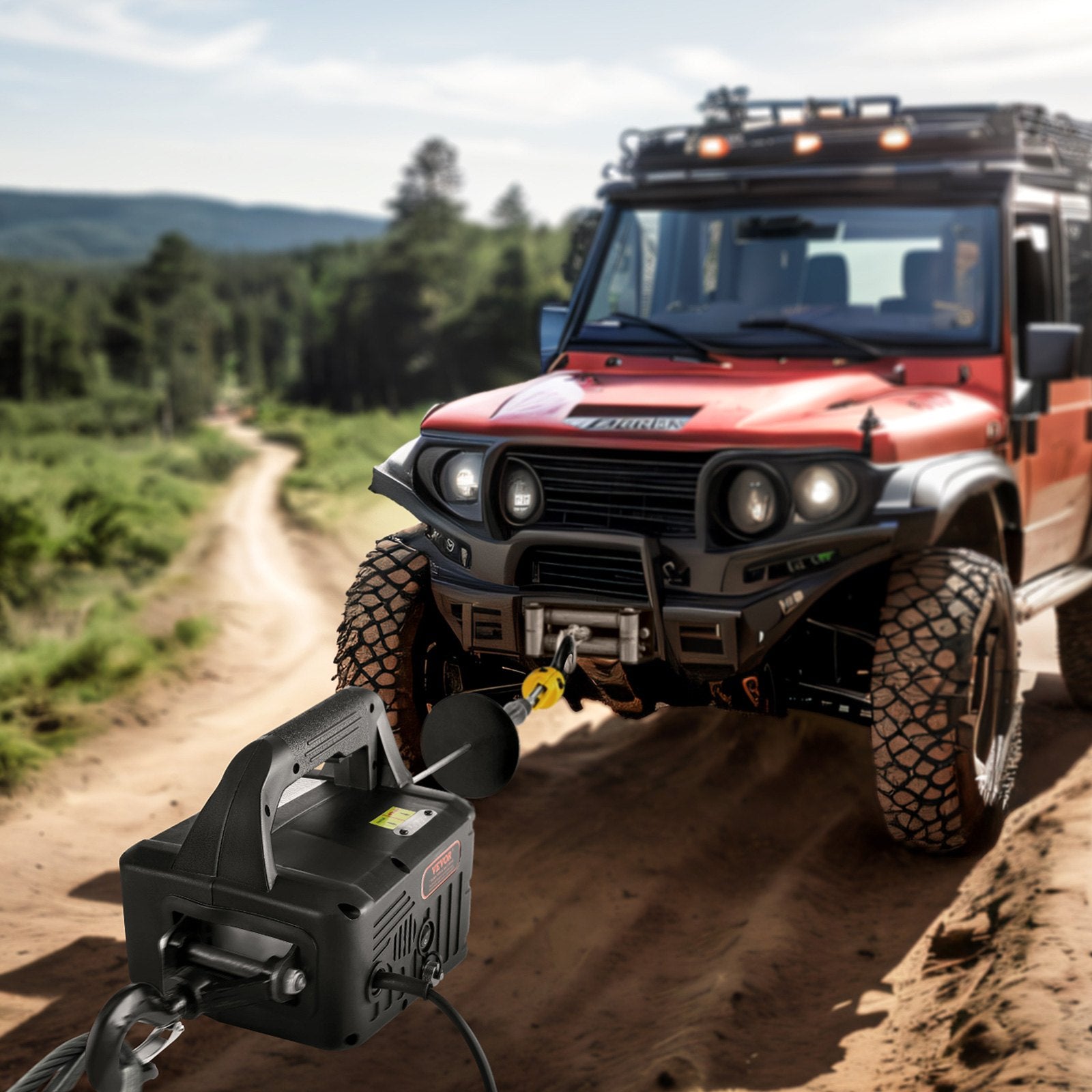 3-in-1 Electric Hoist Winch 500kg 1500W Portable Power Crane