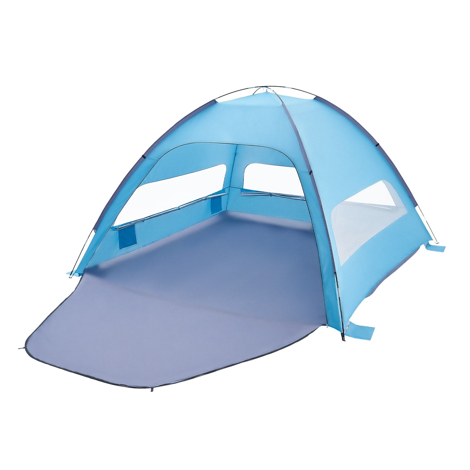 Portable Beach Tent Sun Shelter UPF 50+ Canopy with Carry Bag and Sand Pockets
