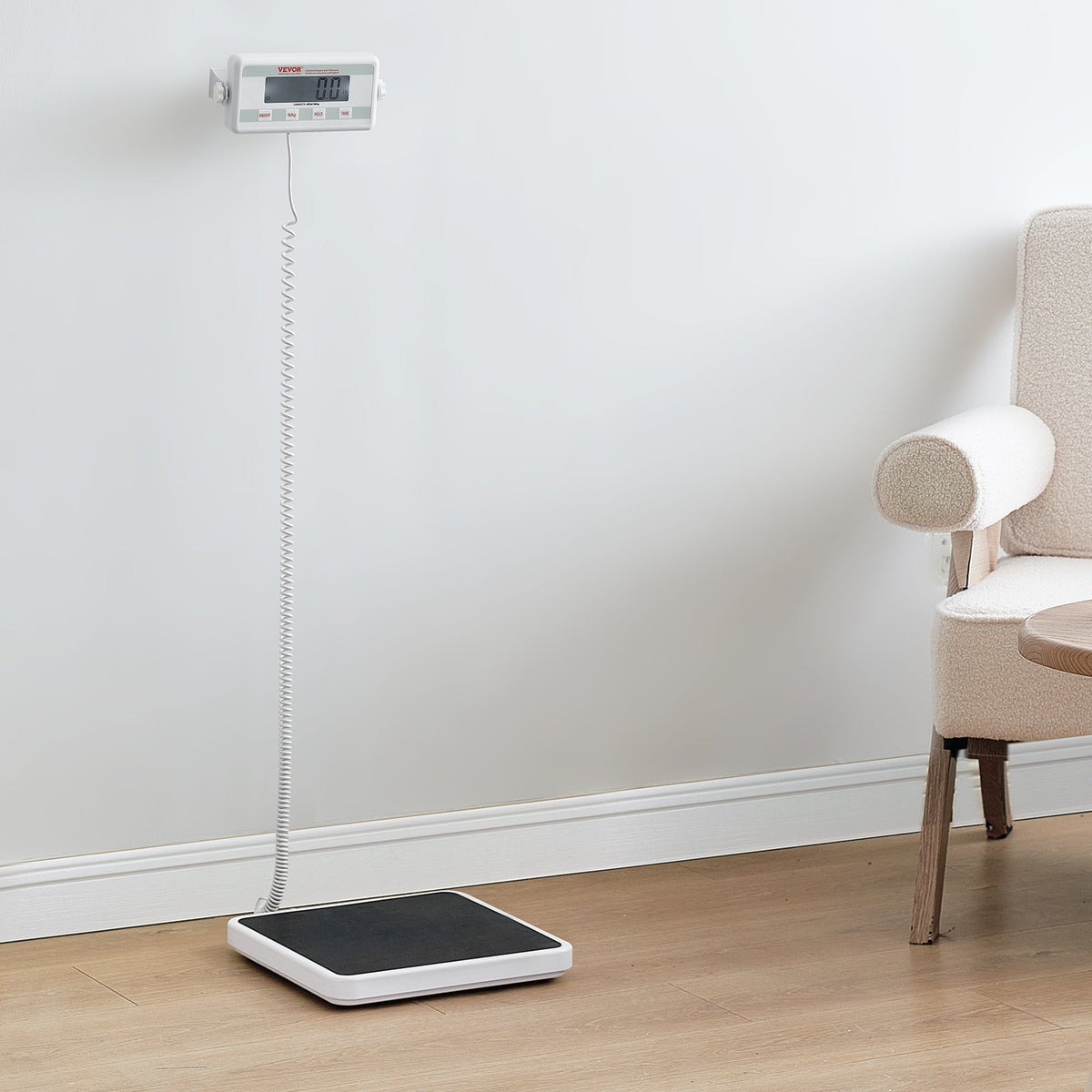 Portable Medical Scale Digital Physician 400LBS Professional Anti-Slip Mat kg/lb