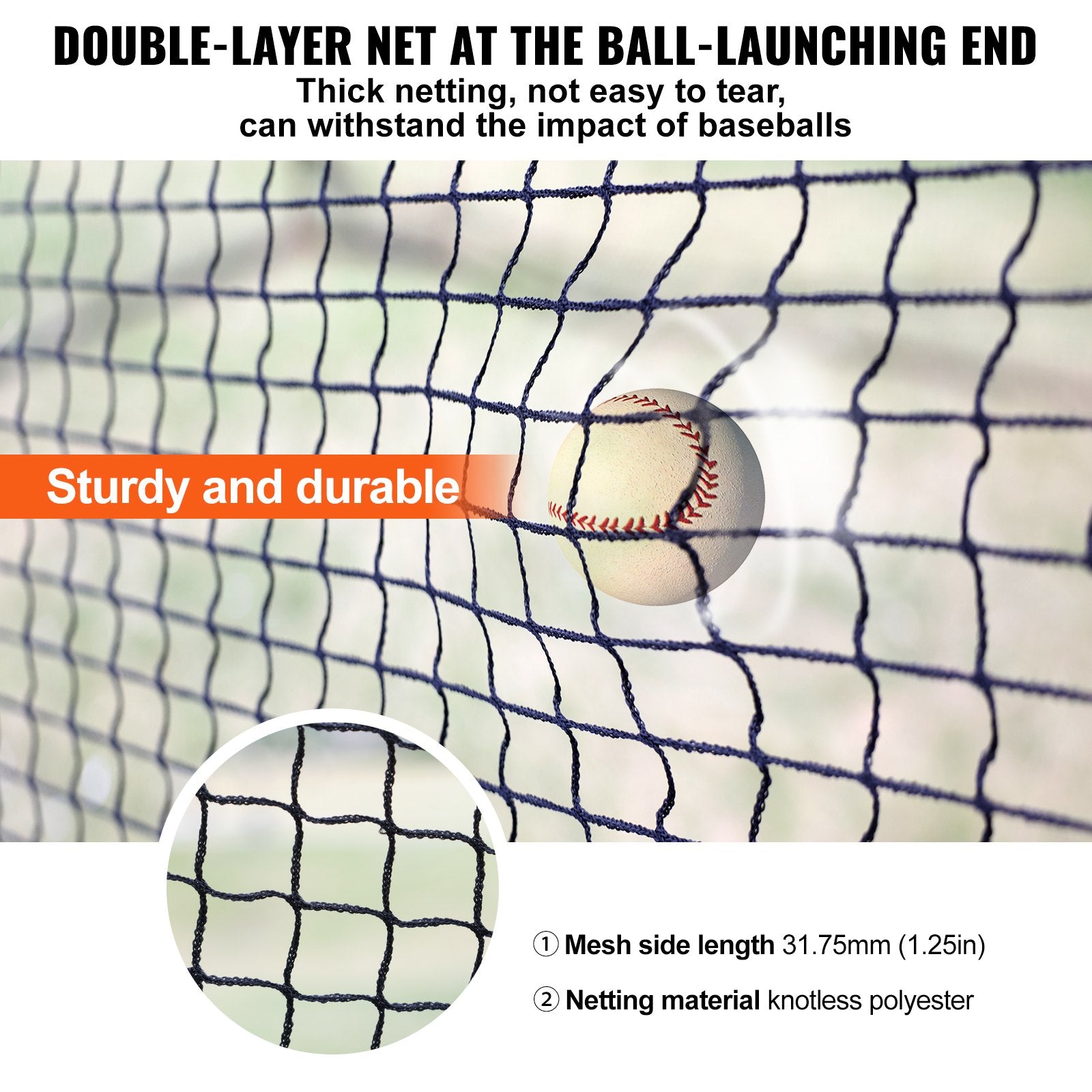 Baseball Batting Cage 670cm Portable Net & Frame with Carry BagBackyard Training