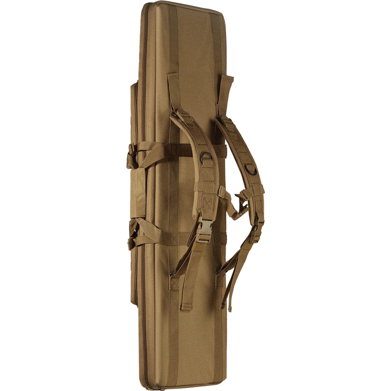 36 Inch Tactical Double Rifle Bag, Soft Gun Case with Lockable Zipper & Pockets