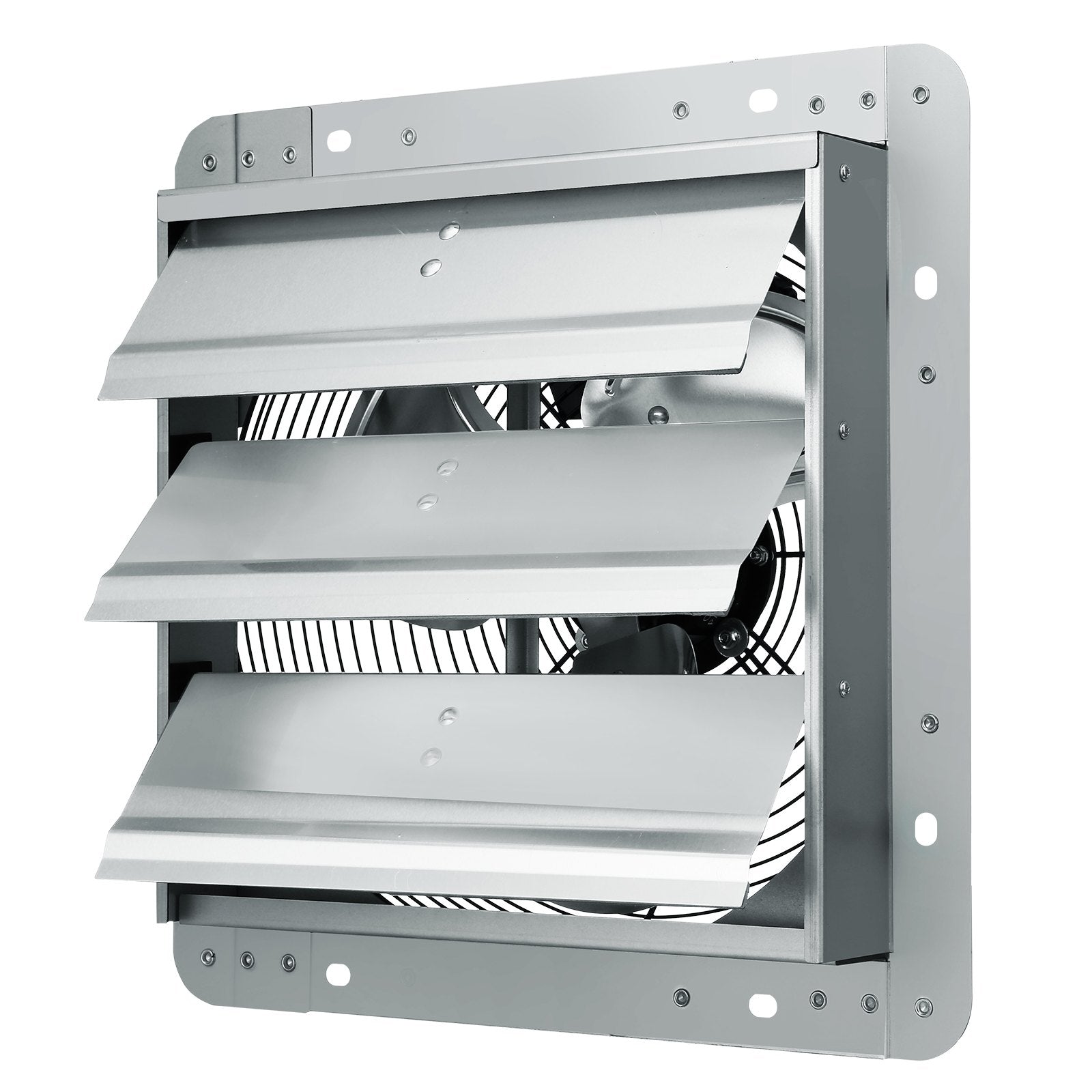 Shutter Exhaust Fan 356mm 1400RPM 994 CFM Aluminum Wall Mount AC Motor Vent Fans