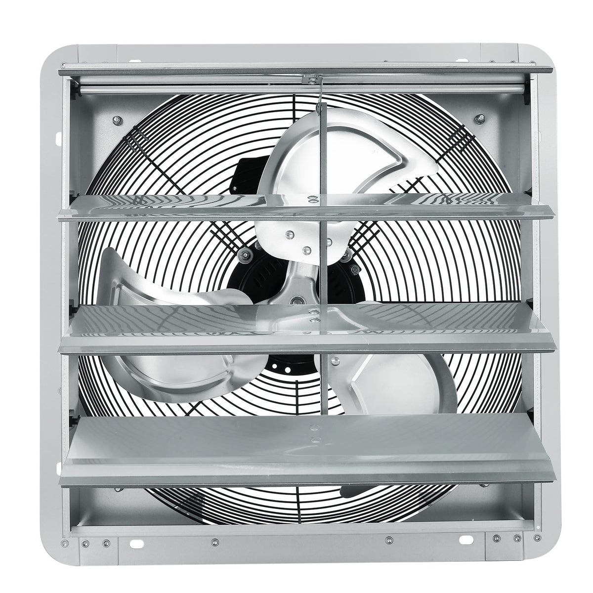 Shutter Exhaust Fan 406mm 1400RPM 1506CFM High-Speed Aluminum Wall Mount Vent