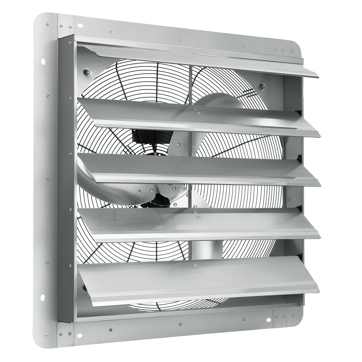 Shutter Exhaust Fan 610mm 1400RPM 2892 CFM Aluminum Wall Mount AC Motor Vent Fan