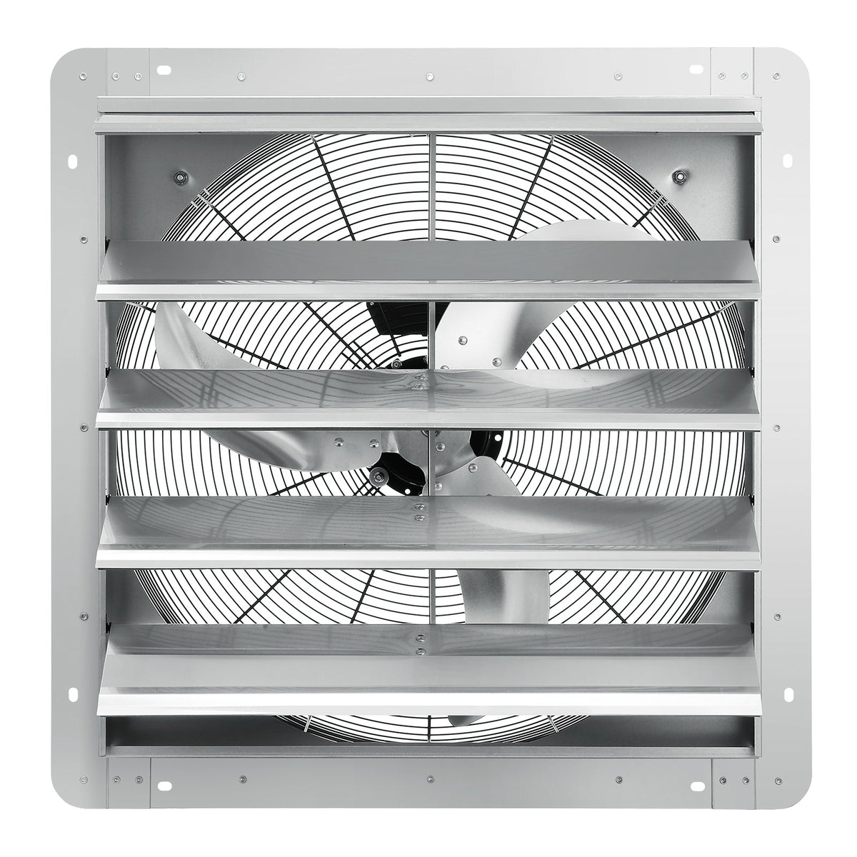 Shutter Exhaust Fan 610mm 1400RPM 2892 CFM Aluminum Wall Mount AC Motor Vent Fan