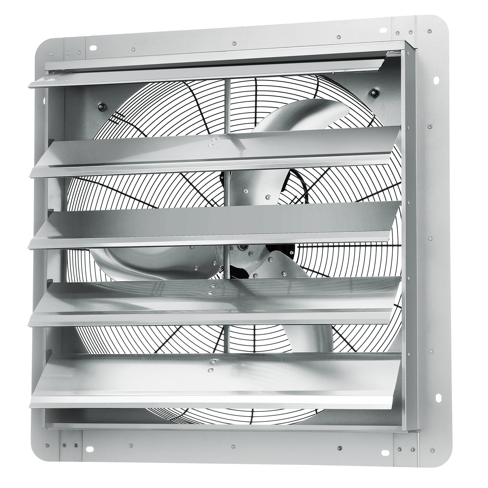 Shutter Exhaust Fan 610mm 1400RPM 2892 CFM Aluminum Wall Mount AC Motor Vent Fan