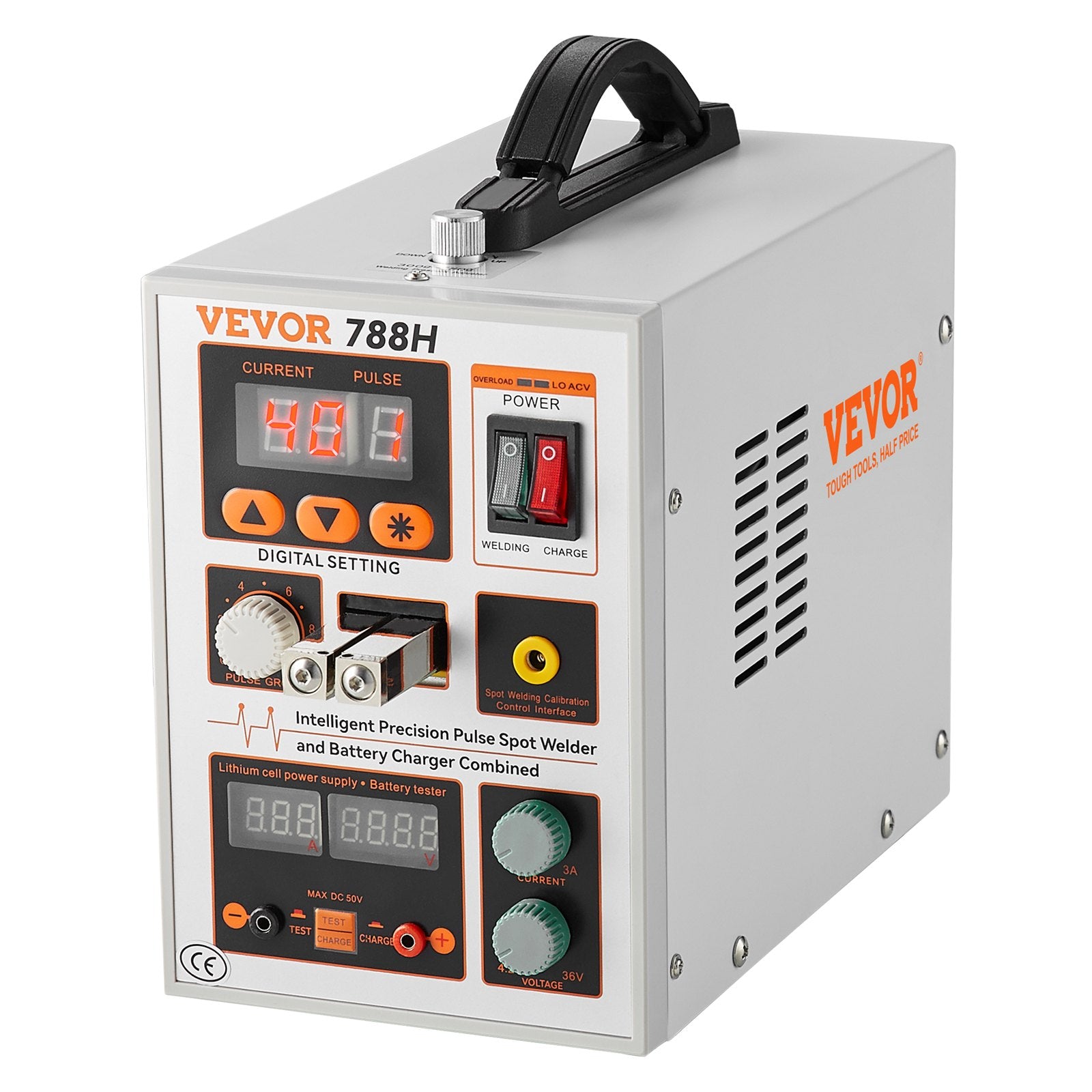 Portable High-Power Battery Spot Welder with 2 Welding Modes & LED Lighting