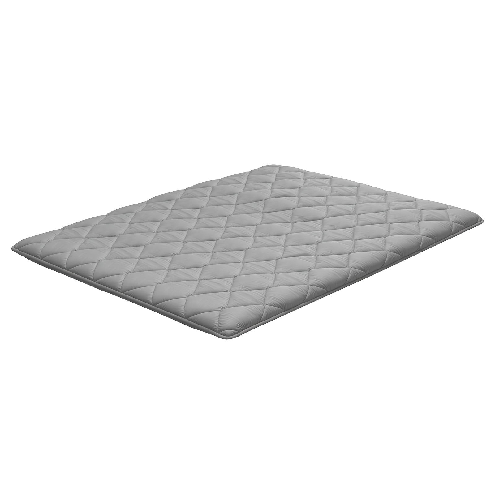 Tatami Mat Queen Size Foldable 9-Layer Futon Floor Mat 2032x1524x63.5mm Gray