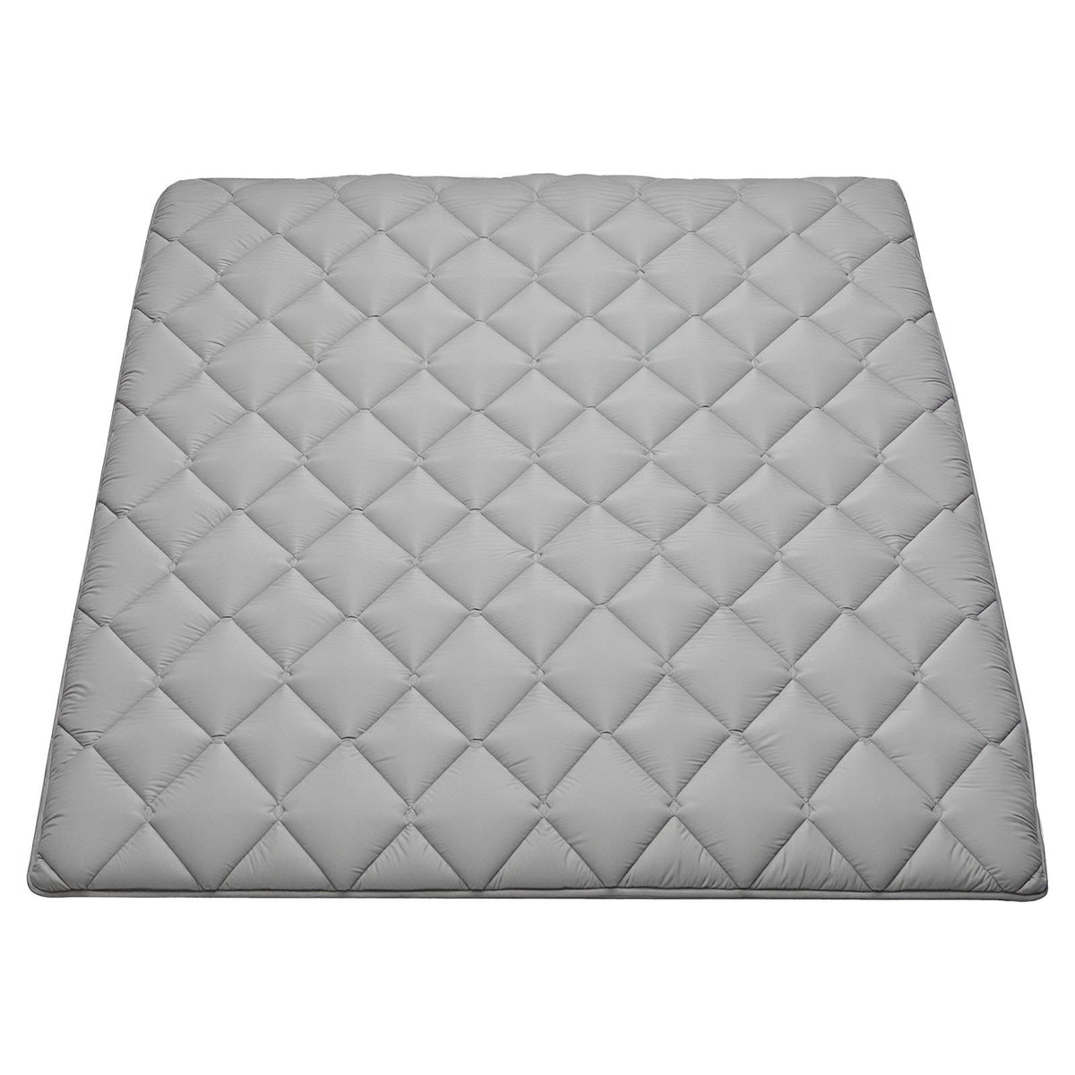 Tatami Mat Queen Size Foldable 9-Layer Futon Floor Mat 2032x1524x63.5mm Gray
