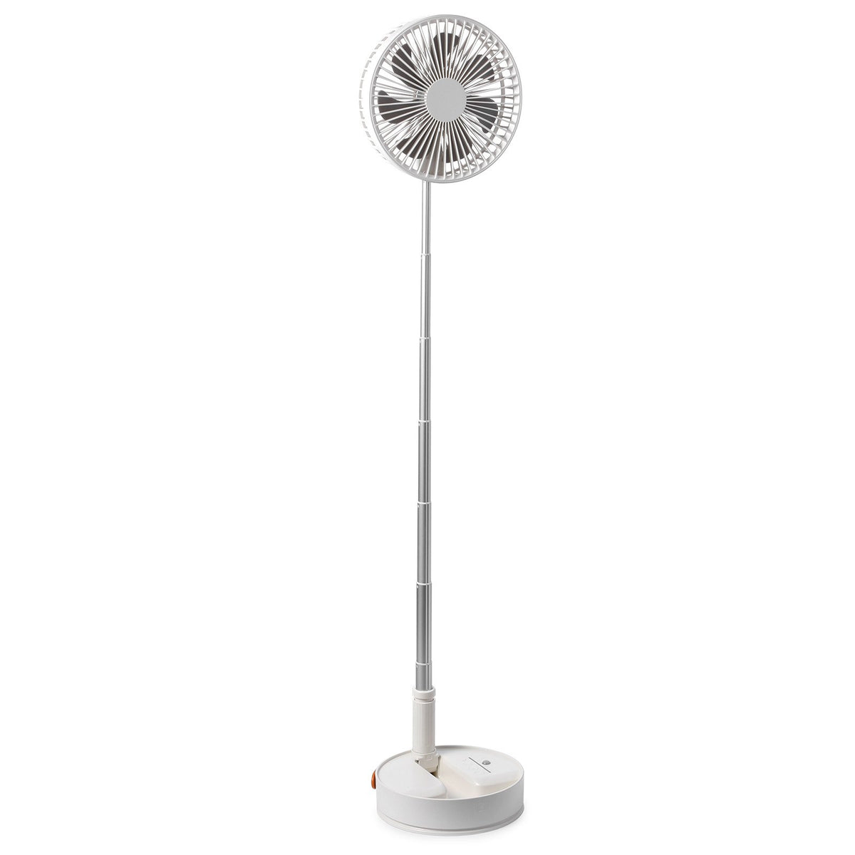 8" Foldable Oscillating Standing Fan 4-Speed Portable USB Rechargeable Remote