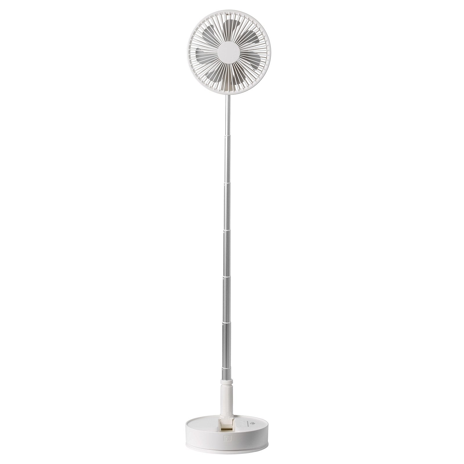 8" Foldable Oscillating Standing Fan 4-Speed Portable USB Rechargeable Remote