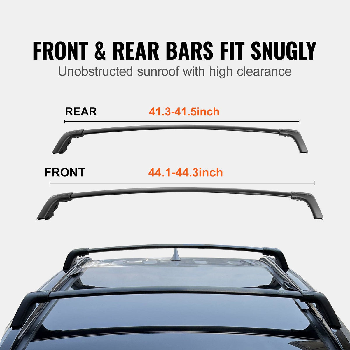 Roof Rack Cross Bars for Toyota RAV4 2020-2023, 160 lbs Load, Aluminum with Lock