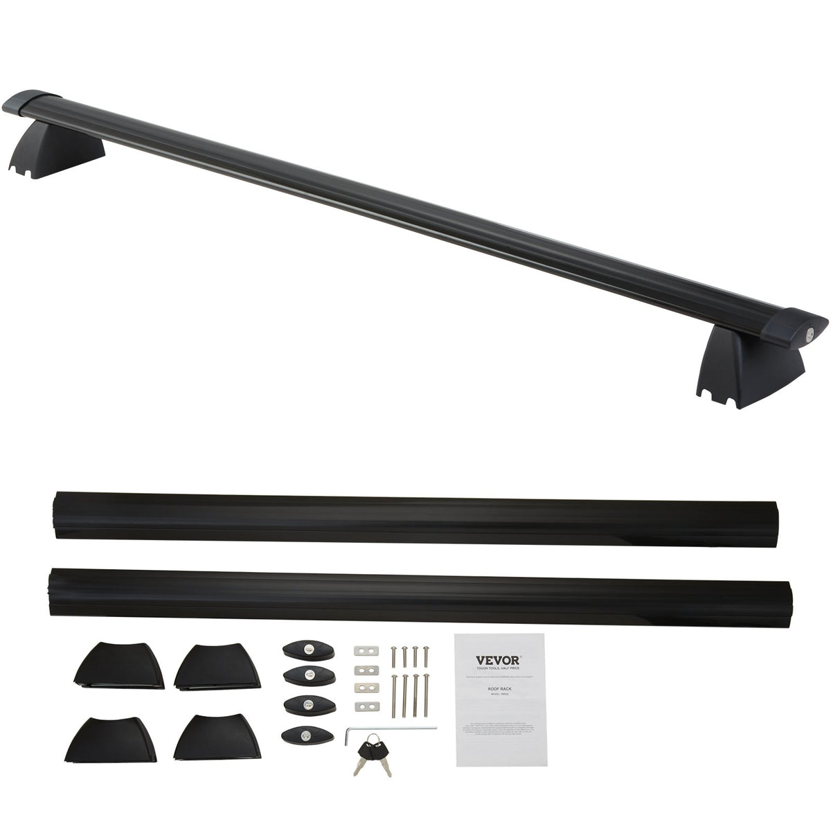 Roof Rack Cross Bars Aluminum for 2011-2021 Jeep Grand Cherokee 200lbs w/Locks