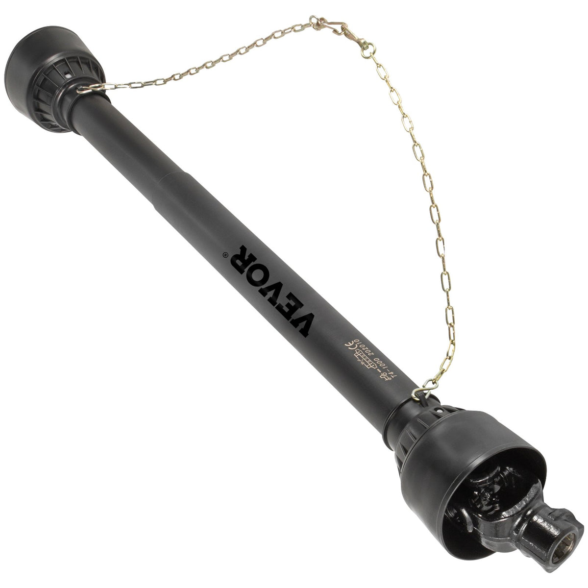 PTO Shaft 3.5cm 6 Spline Tractor Round Implement Series 4 Brush Hog Black