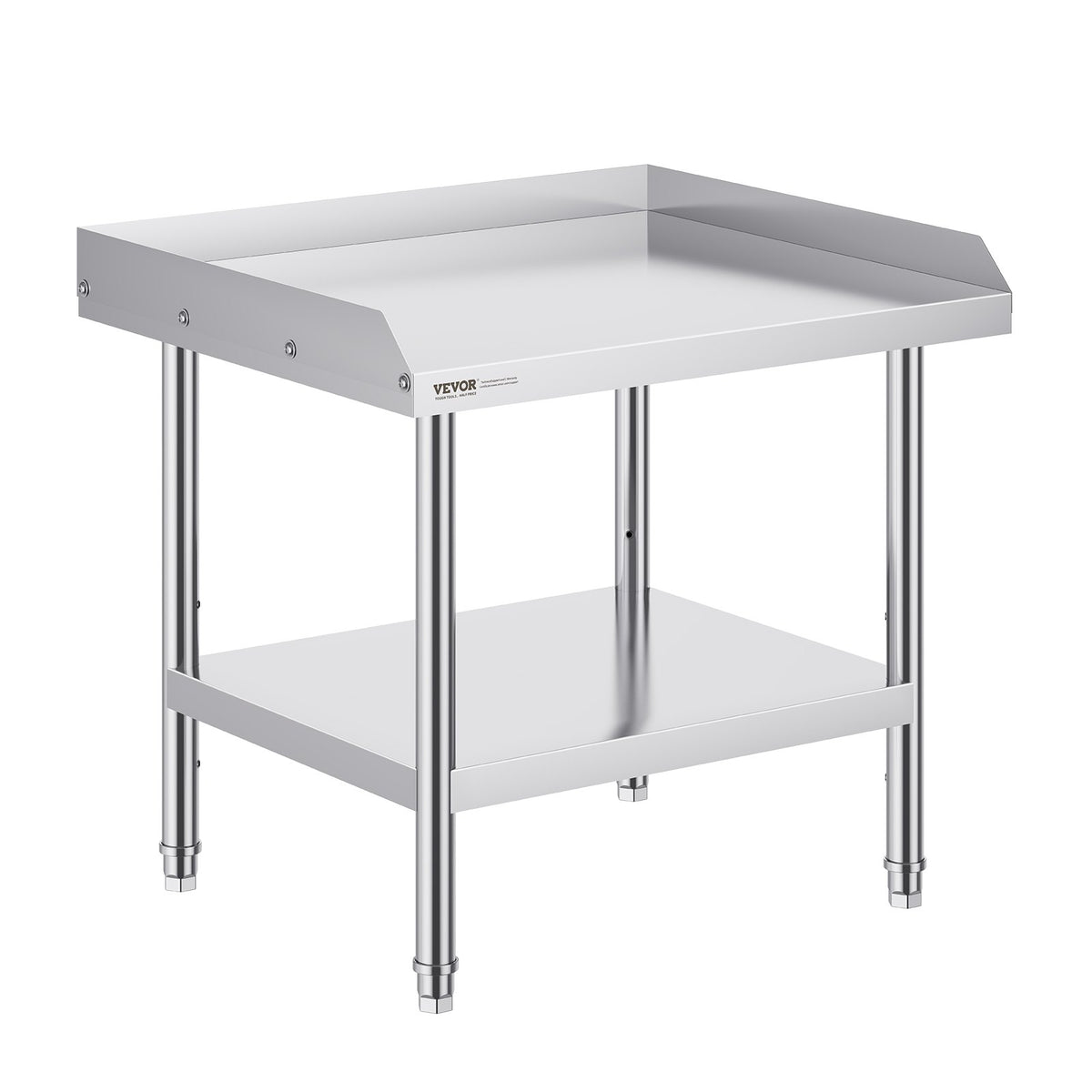 Stainless Steel Work Table 24x28x26 in Commercial Prep Table Adjustable Height