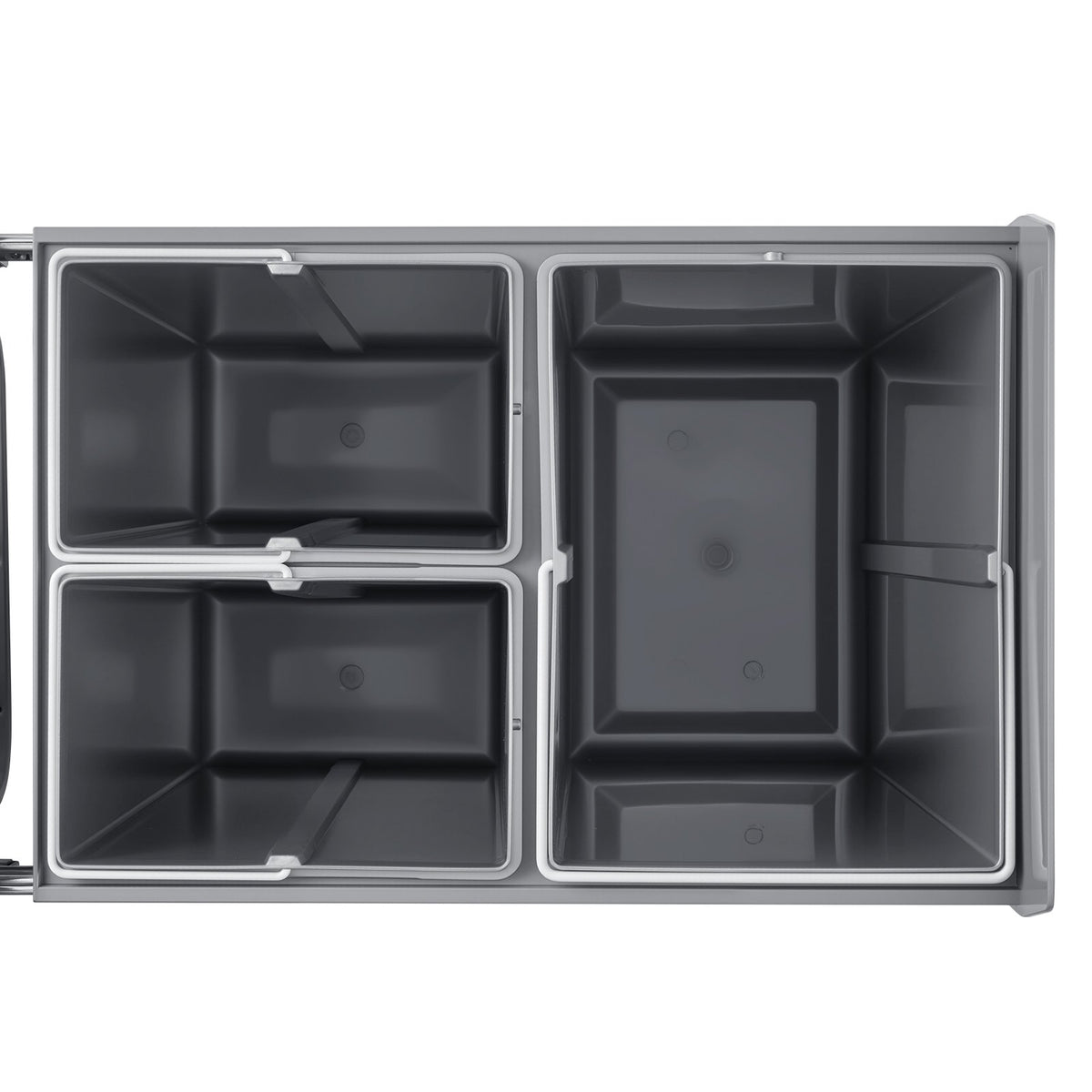 Pullout Trash Can Kitchen Cabinets Double Under Sink Waste Recycling Bin Handle