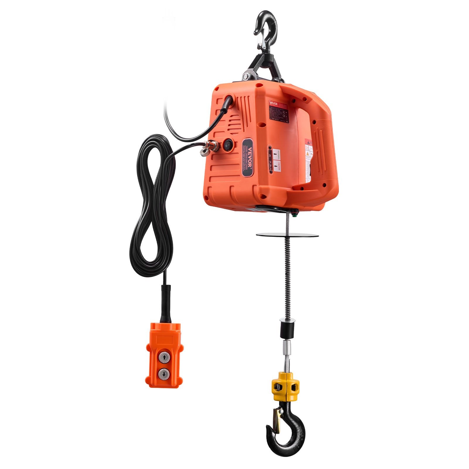 3-in-1 Electric Hoist Winch 700kg 1500W Crane w/ Wireless Remote