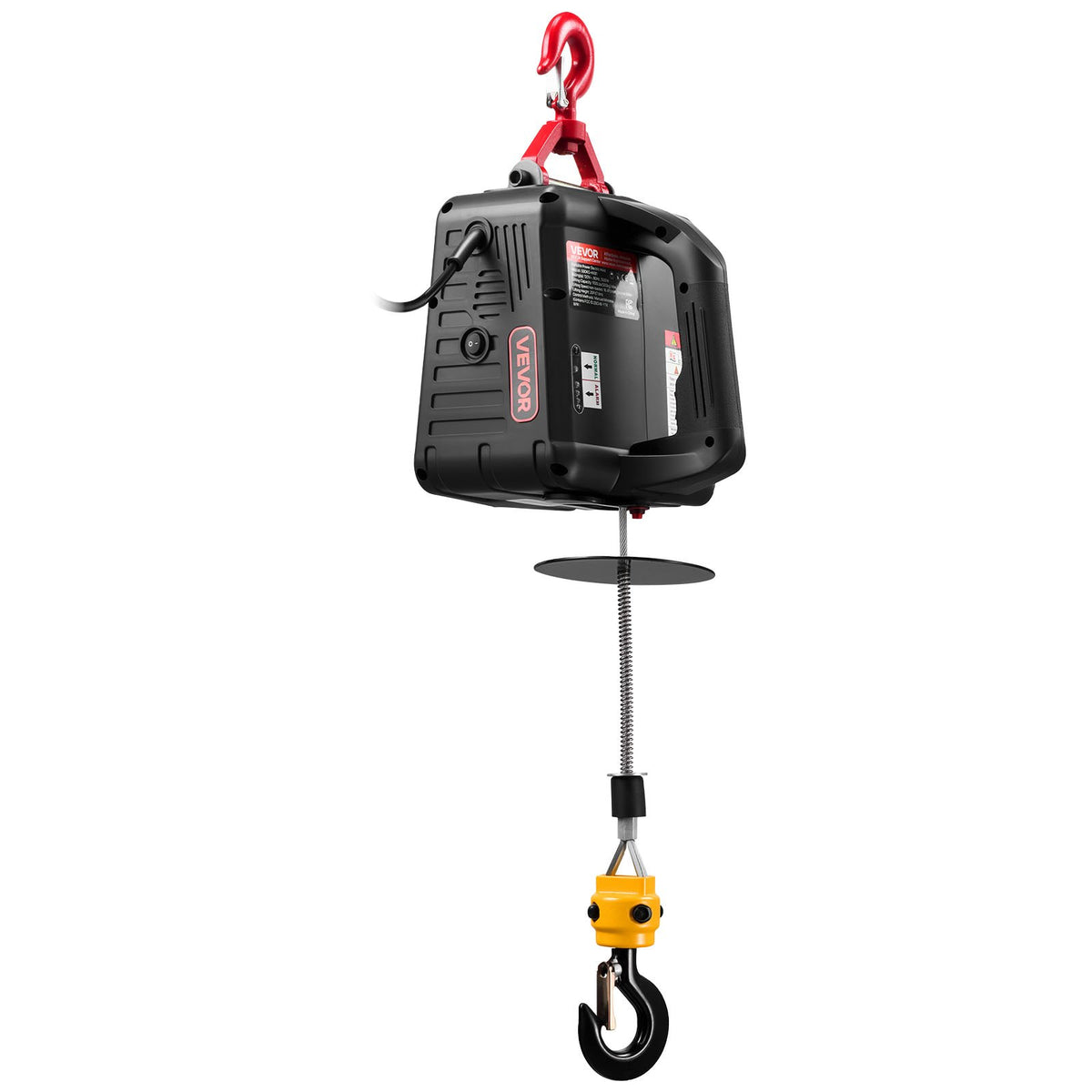 2-in-1 Electric Hoist Winch 500kg 1500W 7.6m Lifting Wireless Remote Control