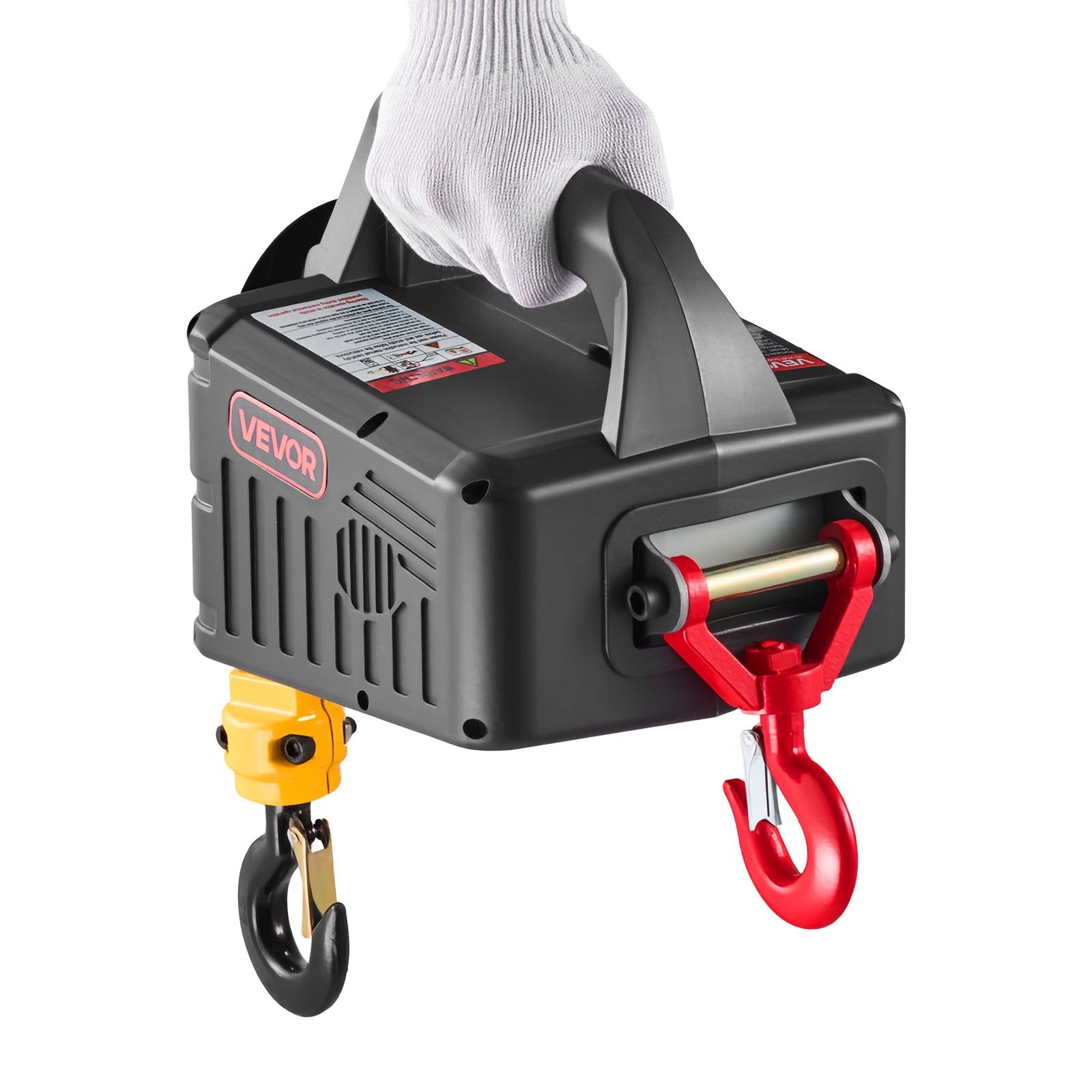 2-in-1 Electric Hoist Winch 500kg 1500W 7.6m Lifting Wireless Remote Control