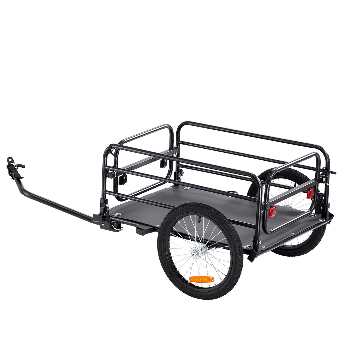 Bike Cargo Trailer Heavy Duty Foldable Bicycle Wagon Cart 72.5kg Load