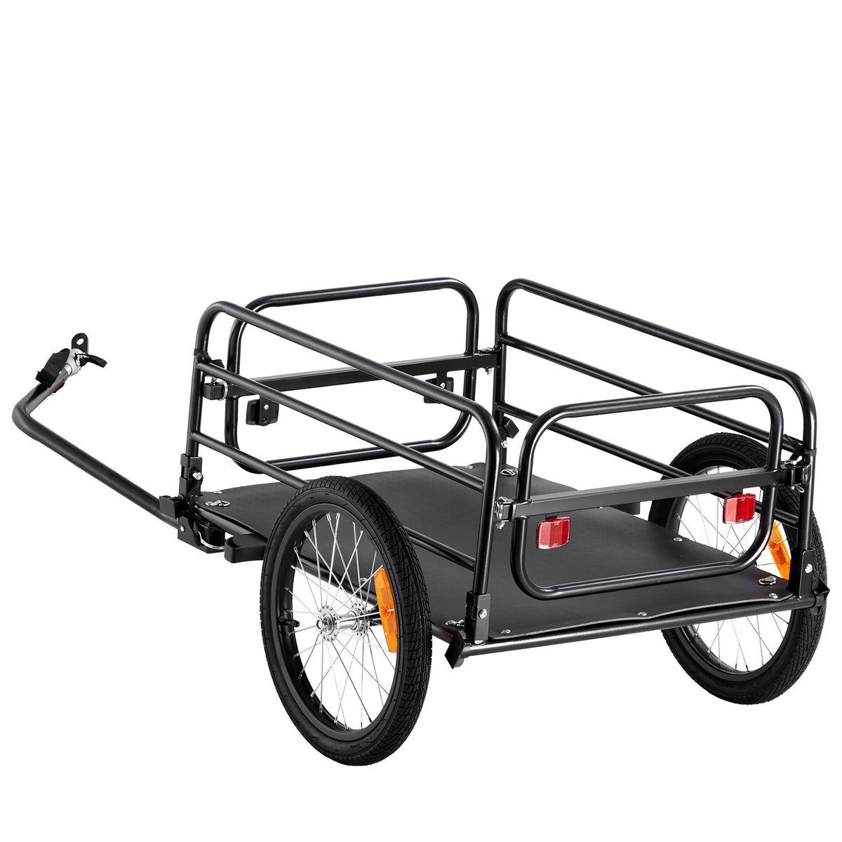 Bike Cargo Trailer Heavy Duty Foldable Bicycle Wagon Cart 72.5kg Load