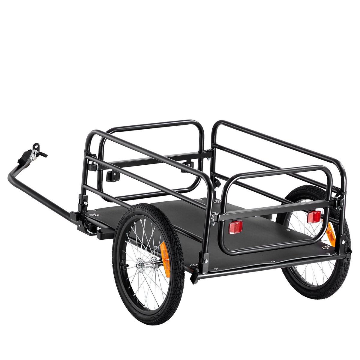 Bike Cargo Trailer Heavy Duty Foldable Bicycle Wagon Cart 72.5kg Load