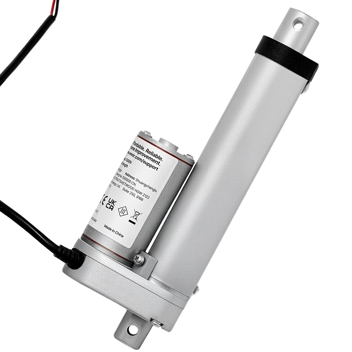 Linear Actuator 12V 101.6mm Stroke 15mm/s 1000N IP54 Mount Brkt Desk Door Opener