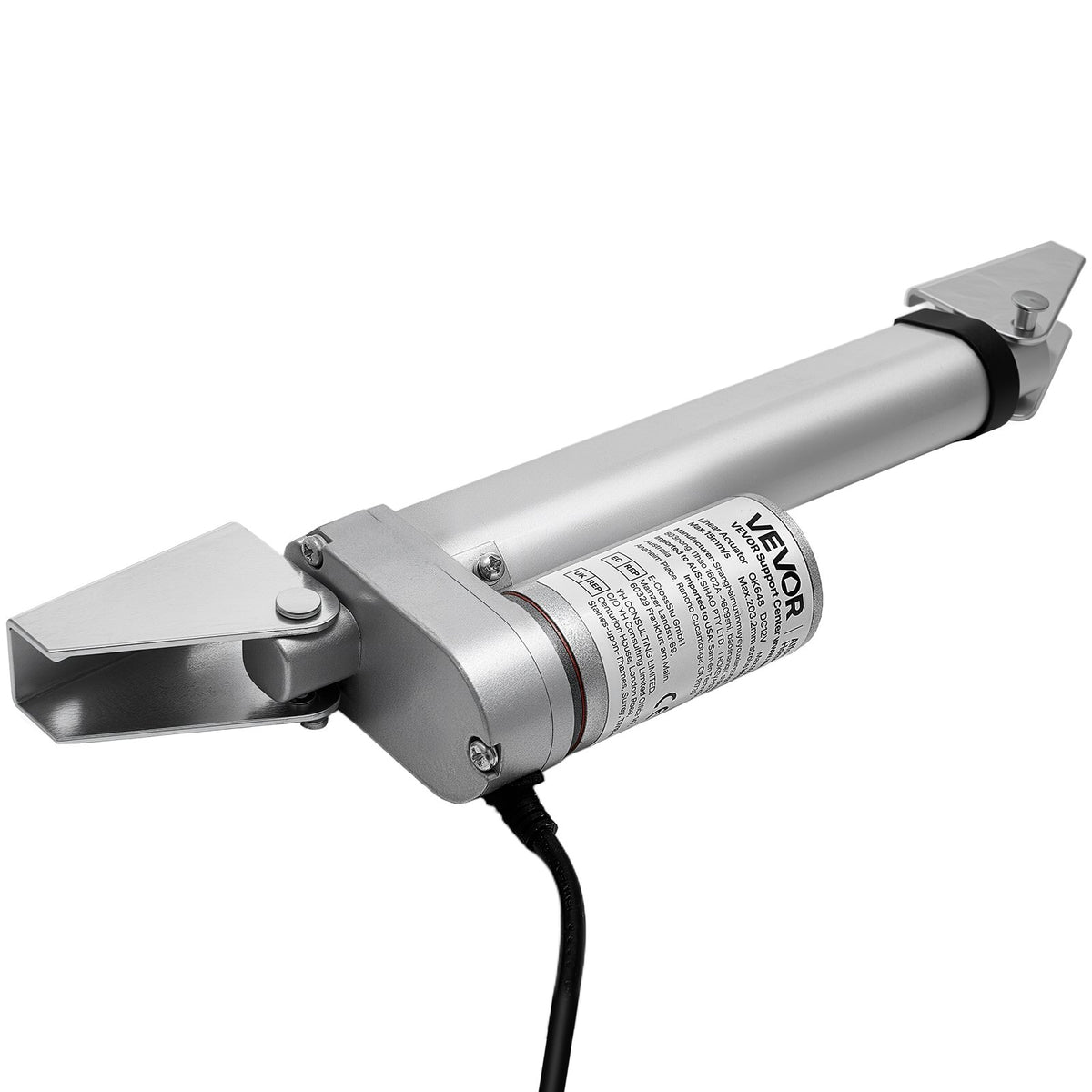 Linear Actuator 12V 101.6mm Stroke 15mm/s 1000N IP54 Mount Brkt Desk Door Opener