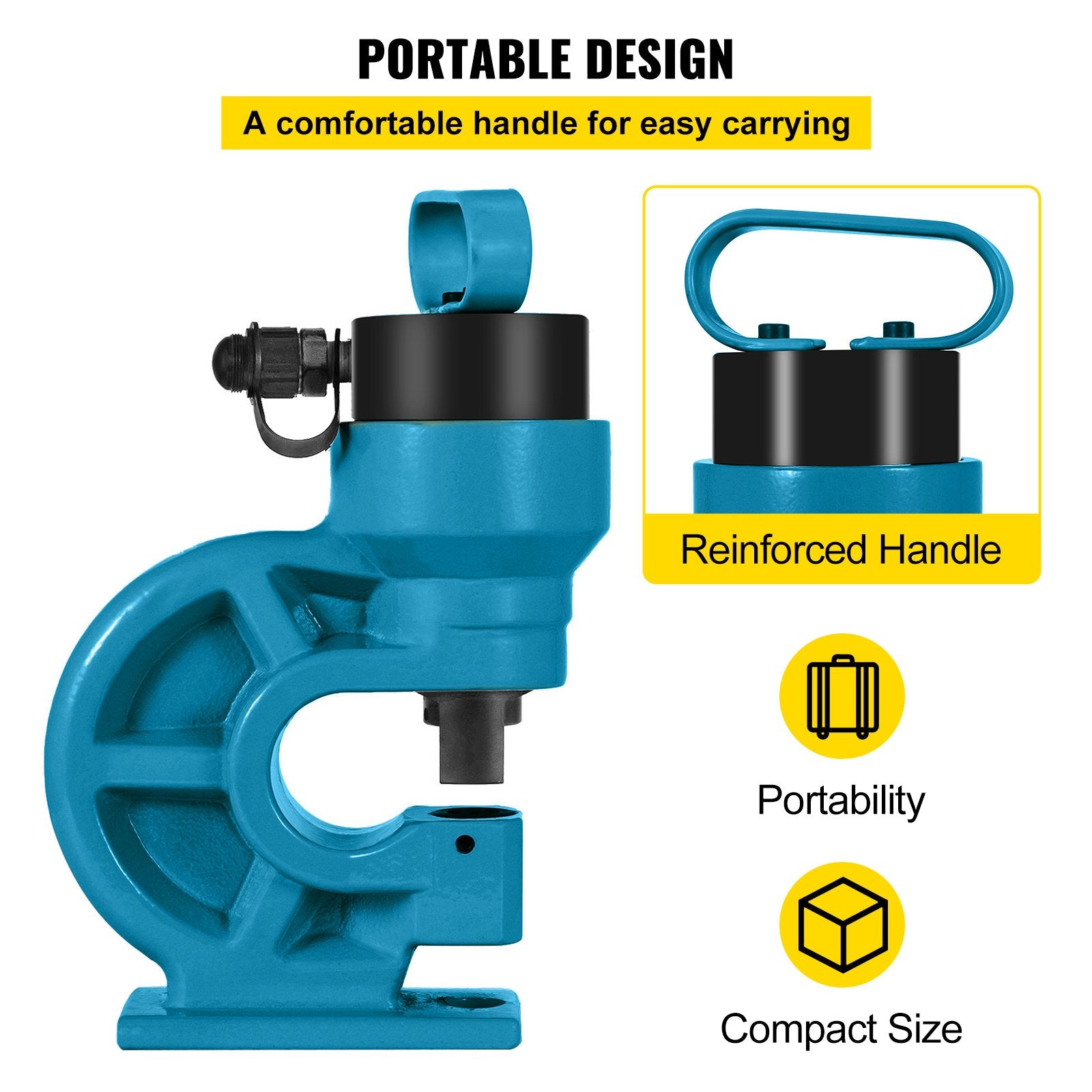 Hydraulic Hole Punching Tool CH-60, 31T Smooth Puncher for Iron Copper Aluminum