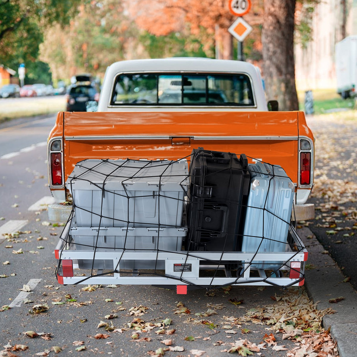 Hitch Cargo Carrier 500LB Aluminum Trailer Basket Luggage Rack 2 Inch Hitch
