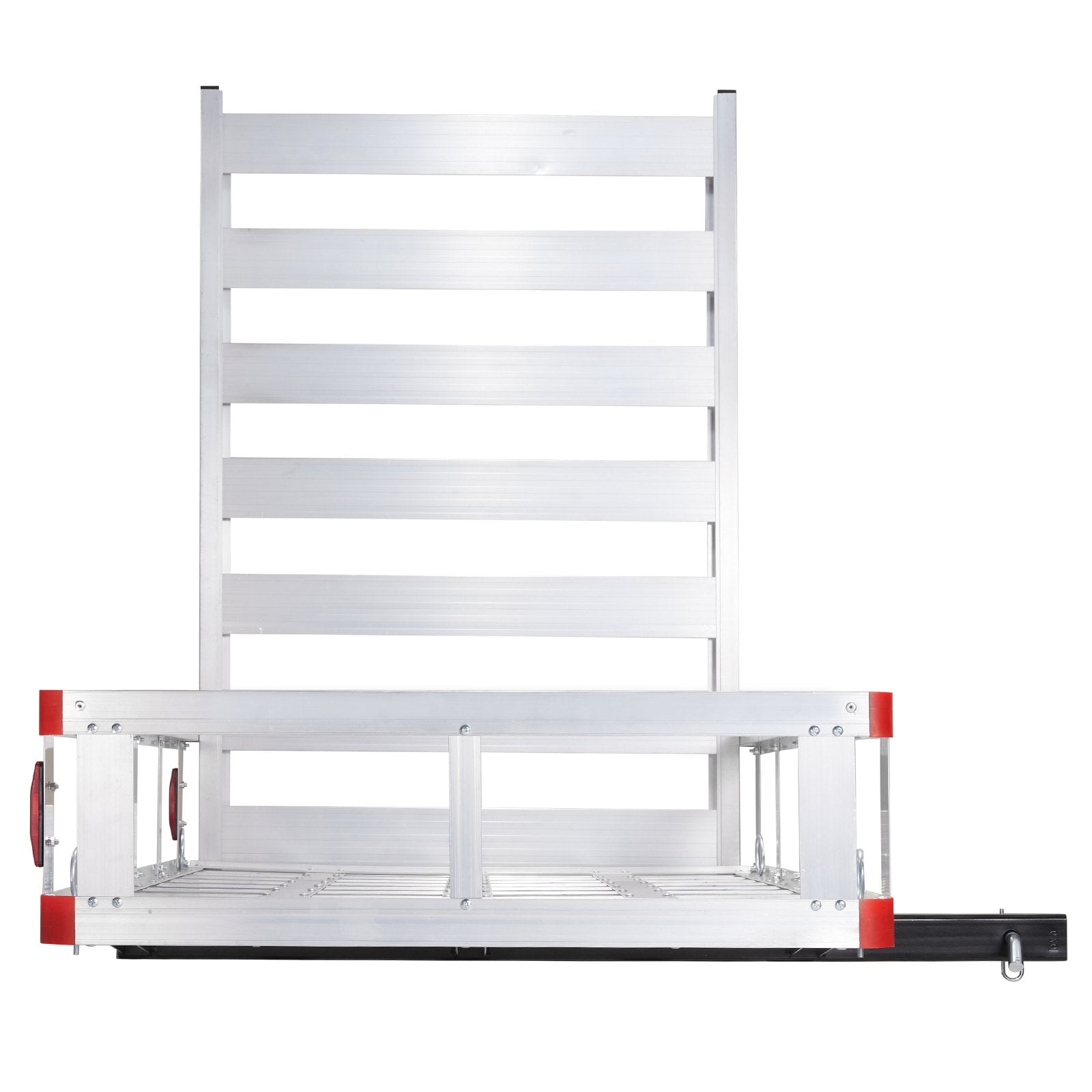 Hitch Cargo Carrier 500 lb Aluminum Trailer Basket with Folding Ramp