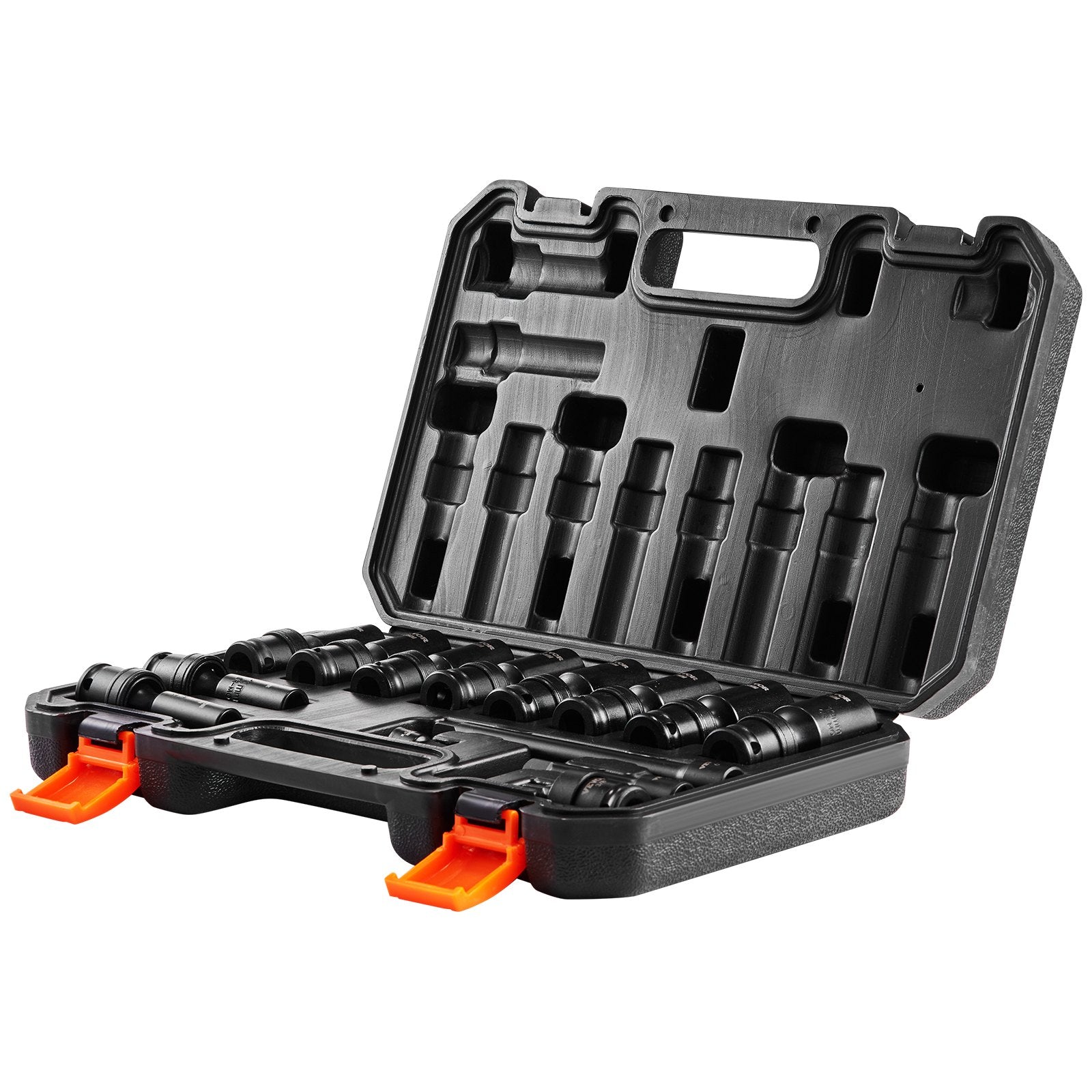 Swivel Impact Socket Set, 3/8" Drive 14-Piece Deep Metric 10-19mm 6-Point Cr-Mo