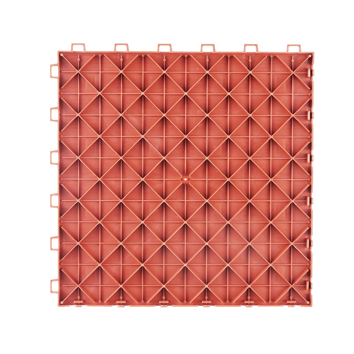 Garage Tiles Interlocking Non-Slip Floor Covering 25 Pack 12x12x0.53 Inch Red