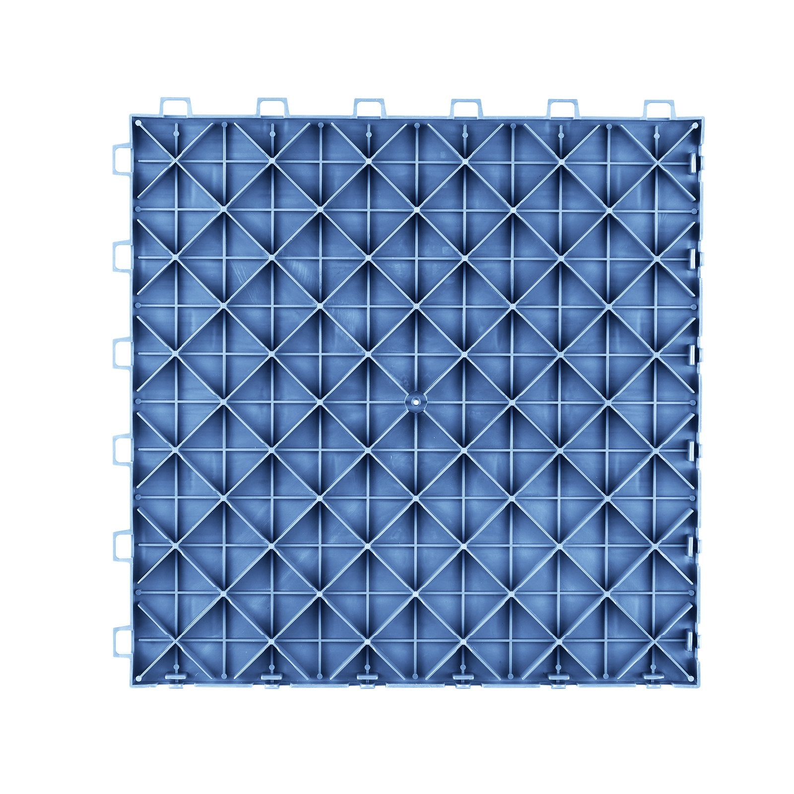 Garage Tiles Interlocking 12 x 12 x 0.53 in 50-Pack NonSlip Blue Garage Flooring