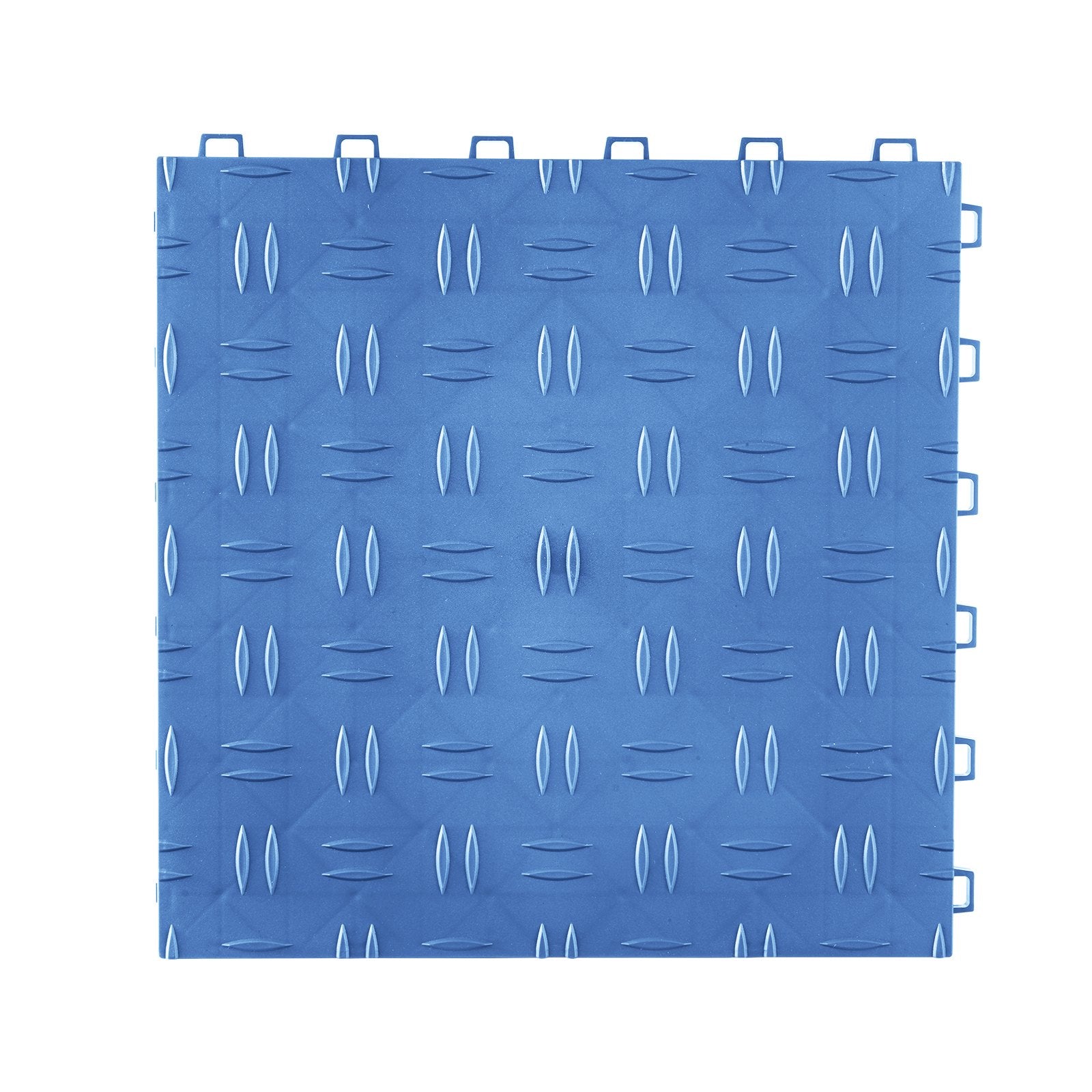 Garage Tiles Interlocking 12 x 12 x 0.53 in 50-Pack NonSlip Blue Garage Flooring