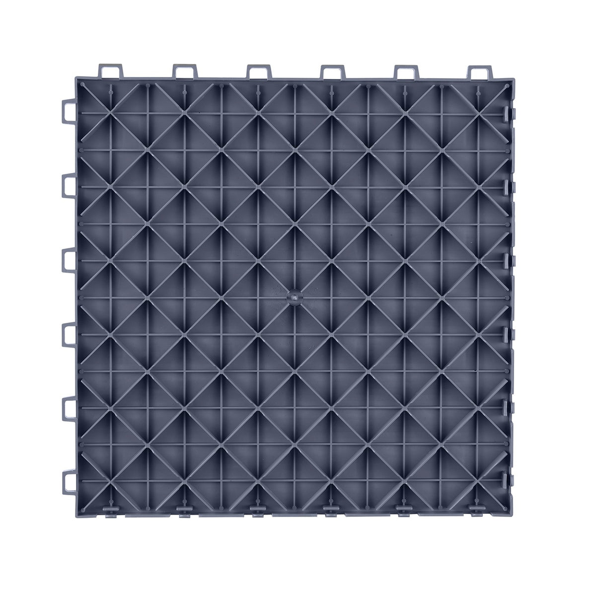 Interlocking Garage Floor Tiles 12x12x0.53in Non-Slip 25 Pack Graphite Gray
