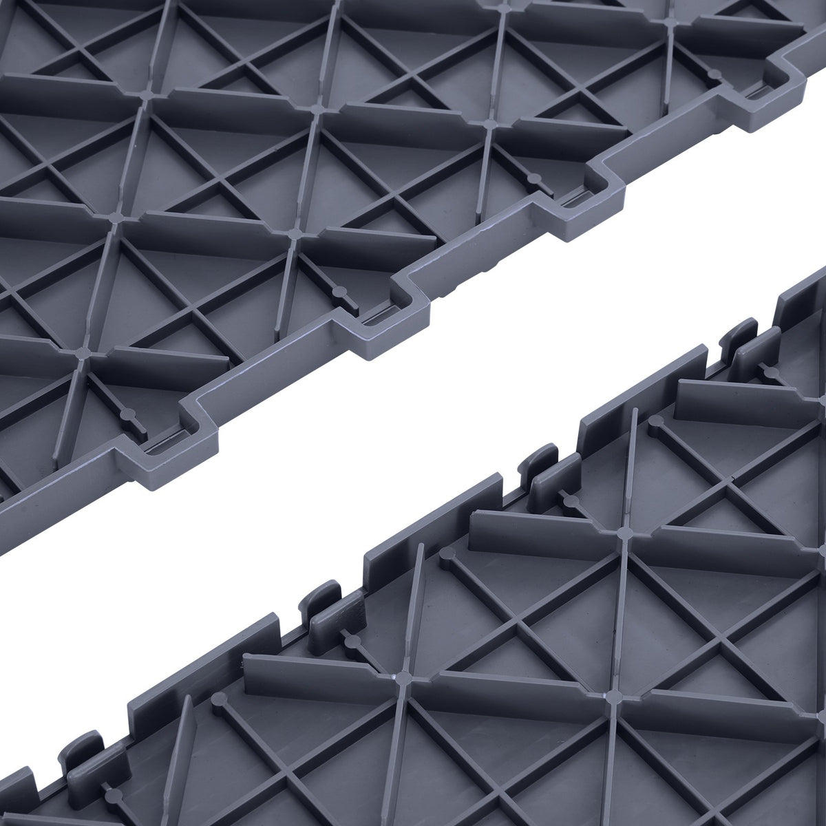 Interlocking Garage Floor Tiles 12x12x0.53in Non-Slip 25 Pack Graphite Gray
