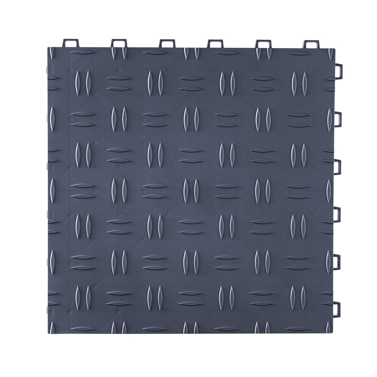 Interlocking Garage Floor Tiles 12x12x0.53in Non-Slip 25 Pack Graphite Gray