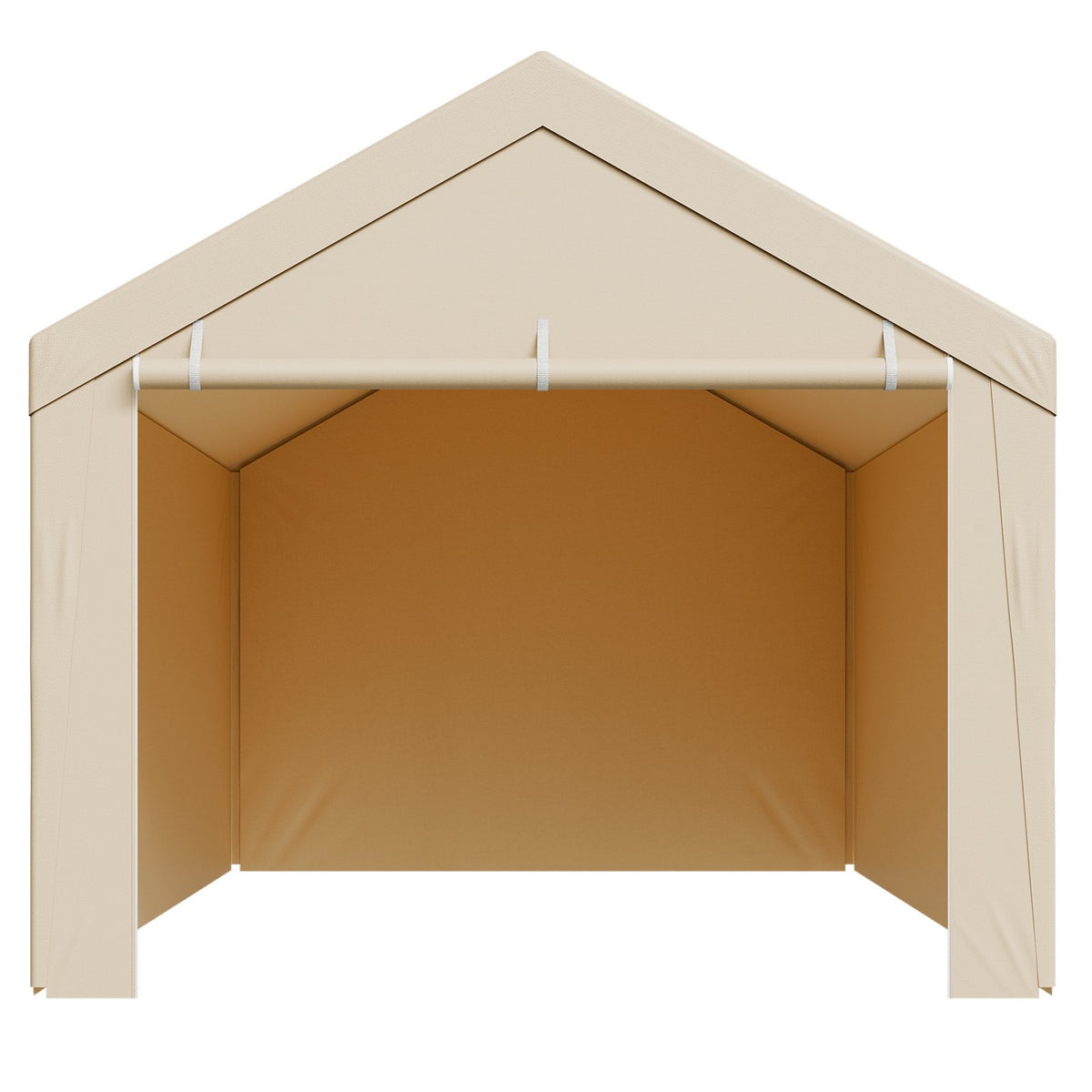Carport Replacement Canopy 6x3m Garage Tent Top Tarp Sidewalls Waterproof Beige