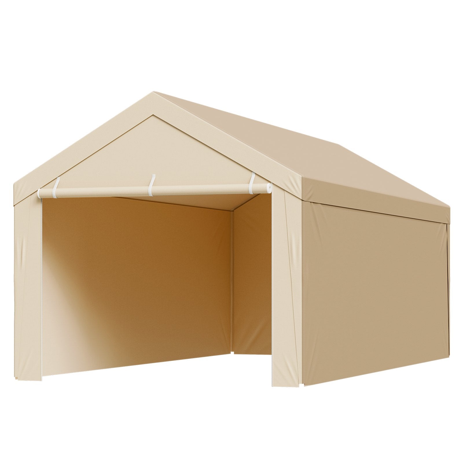 Carport Replacement Canopy 6x3m Garage Tent Top Tarp Sidewalls Waterproof Beige