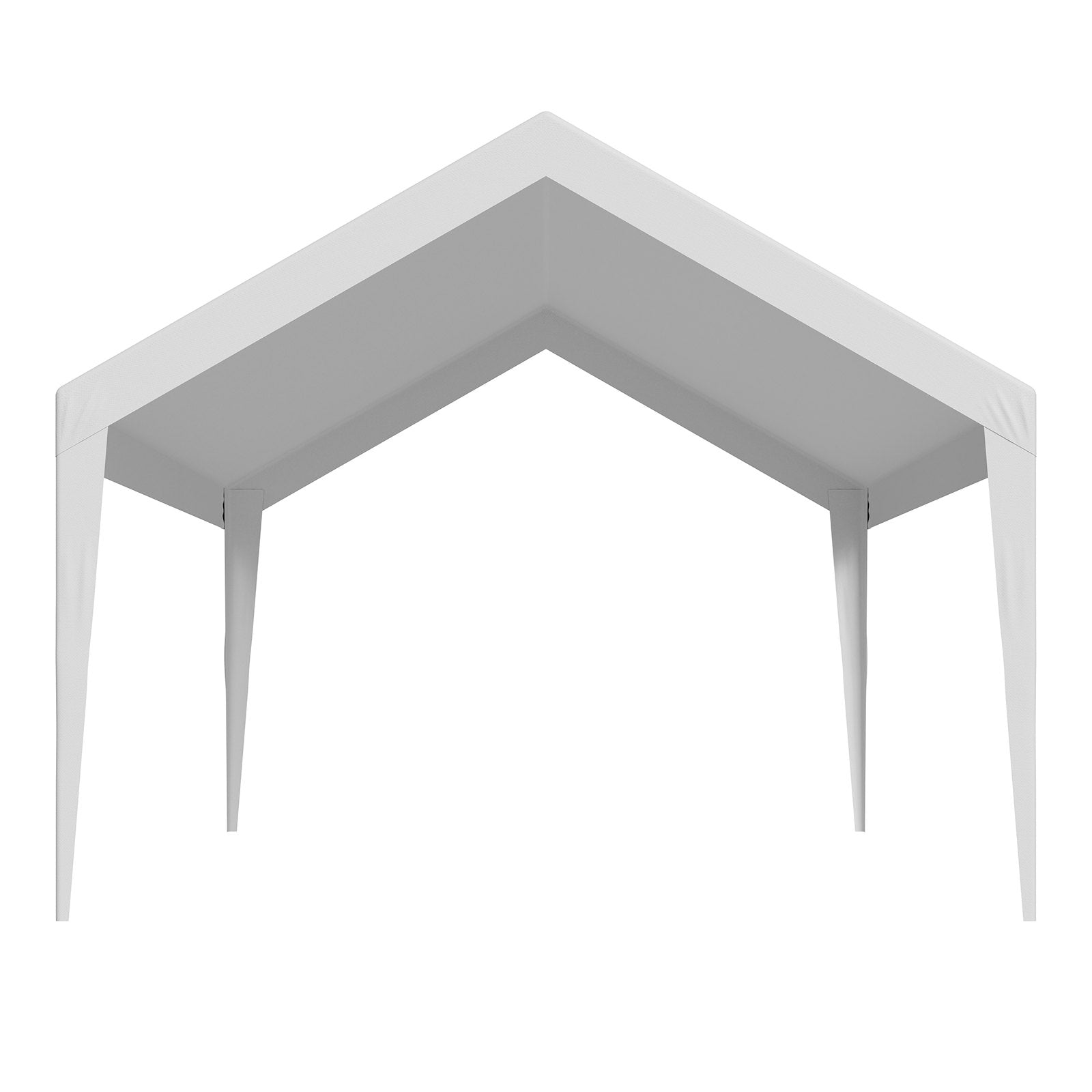 6 x 3.6 m Carport Replacement Canopy White UV-Resistant Waterproof Tarp