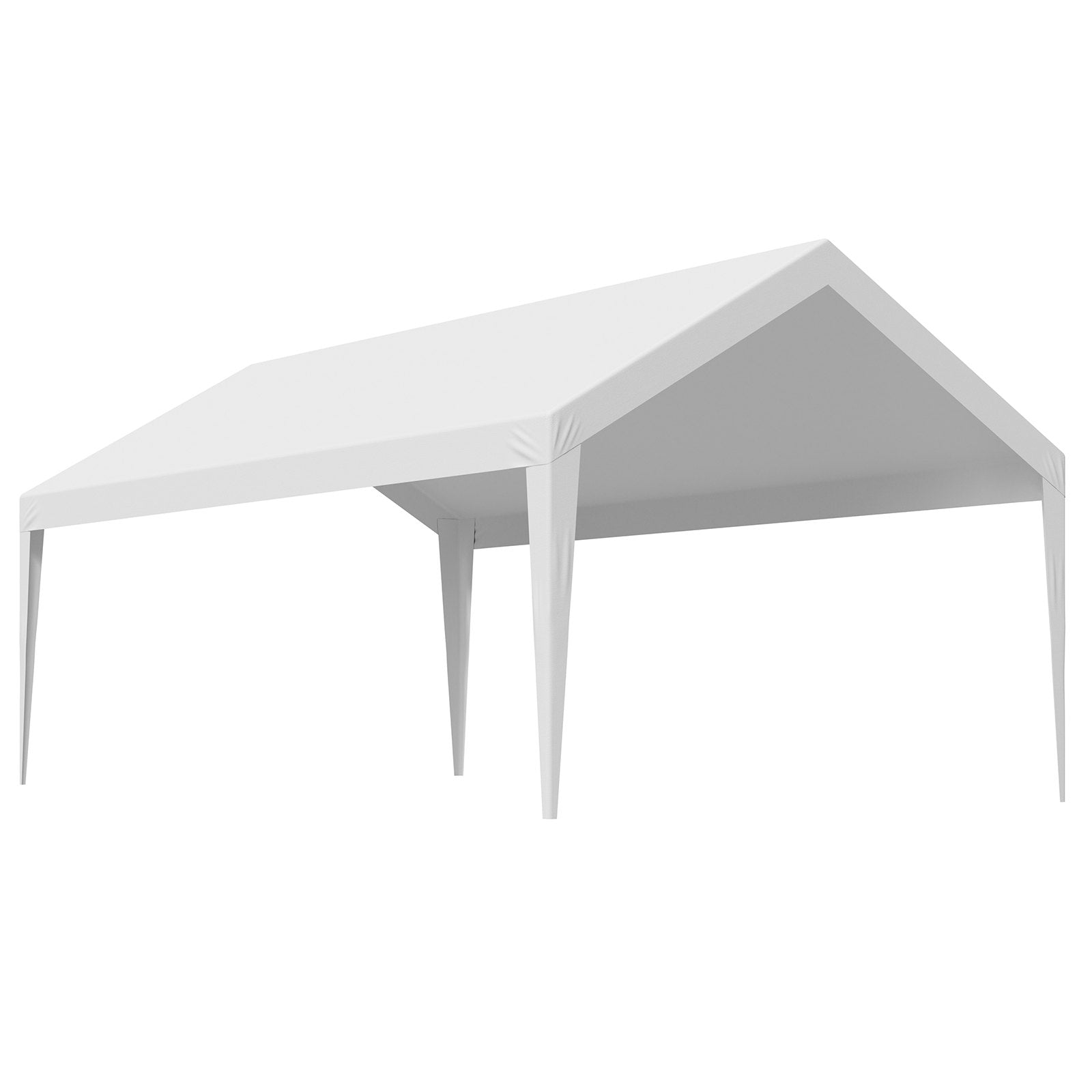 6 x 3.6 m Carport Replacement Canopy White UV-Resistant Waterproof Tarp