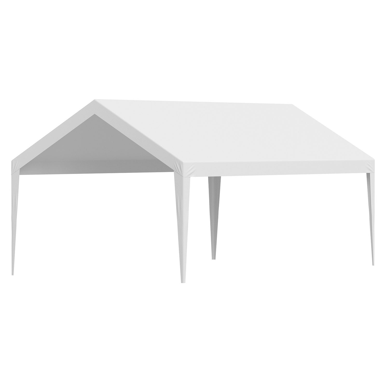 6 x 3.6 m Carport Replacement Canopy White UV-Resistant Waterproof Tarp