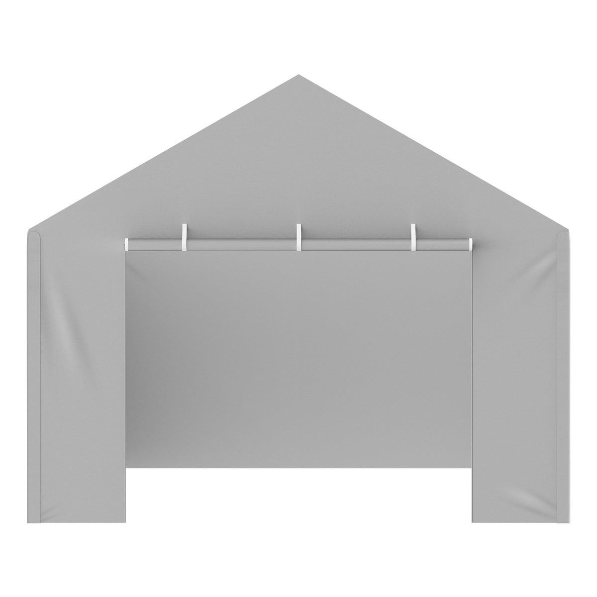 Carport Replacement Canopy Cover Side Wall 6x3.6m Waterproof UV Protected Grey