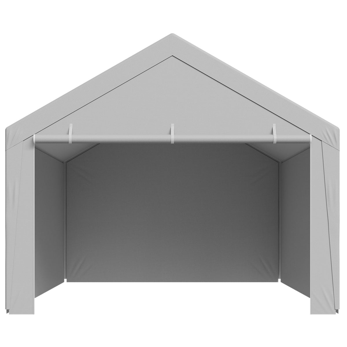 Carport Replacement Canopy 6x3.6m Garage Tent Top Tarp Sidewalls Waterproof Grey